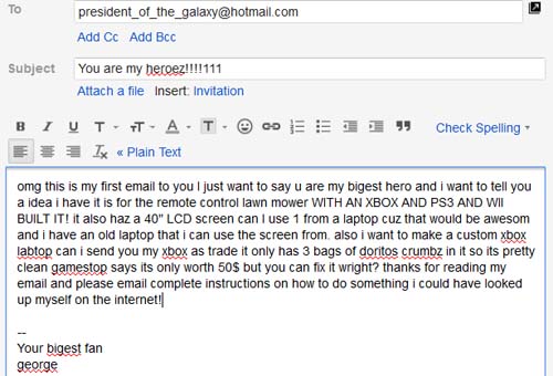 How To Email A Famous Person